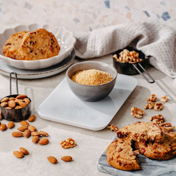 Ваги кухонні Adler AD 3181 grey електронні/ 10кг/ г; кг, фунт/ 2хААА/ автовимкнення/ скло | Зображення 5