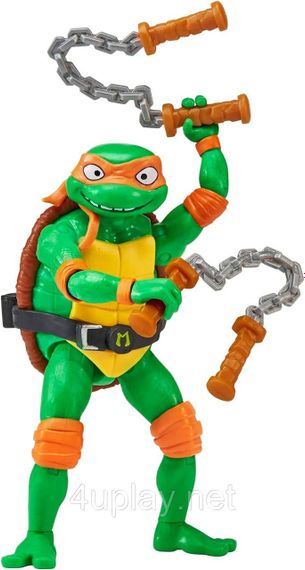 Фігурка Черепашки-ніндзя Мікеланджело 11 см Teenage Mutant Ninja Turtles Mutant Mayhem 4.25” Michelangelo TMNT Оригінал | Зображення 3