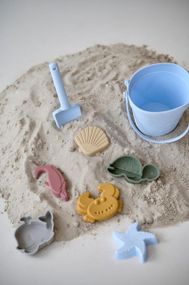 Набір іграшок для піску дитячий силіконовий Блакитний