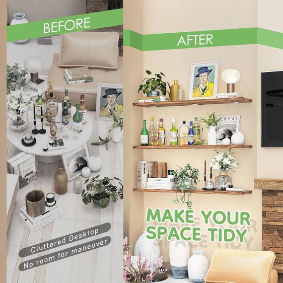 Кронштейн для полиці комплект 4 шт, настінні металеві тримачі кутові, кріплення опора для поличок 15 см білі, до 75 кг | Зображення 2