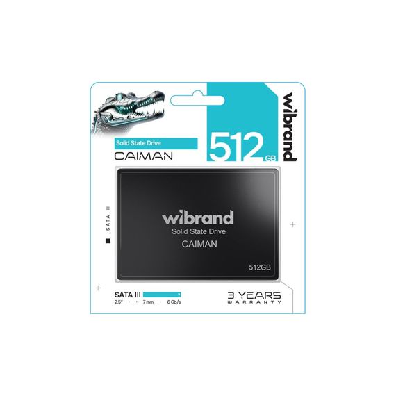 Накопичувач SSD 2.5&quot; 512GB Caiman Wibrand (WI2.5SSD/CA512GBST) | Зображення 1