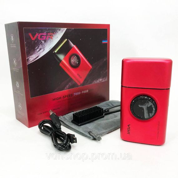 Професійна електробритва VGR, Чоловіча водонепроникна акумуляторна бритва, Бритви акумуляторні YH-52 | Зображення 7