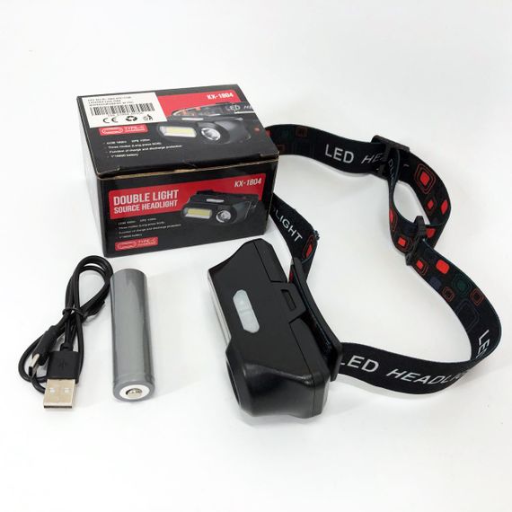 Налобний світильник для точних робіт 1804-XPE+COB, Ліхтар на лоб для риболовлі Police AW-89 | Зображення 3