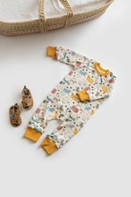 Ромпер на блискавці інтерлок принт Такси