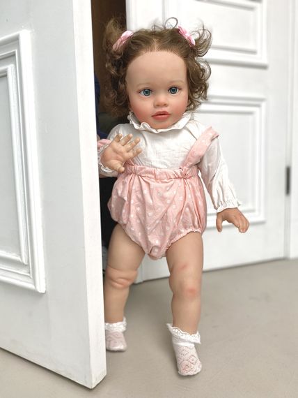 Силіконова Колекційна Лялька Реборн Reborn Дівчинка Тіффані ( Вінілова Лялька ) Висота 65 см