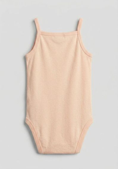 Дитяче боді-майка для дівчинки H&M 56 см Персиковий (25063003B4) | Зображення 1