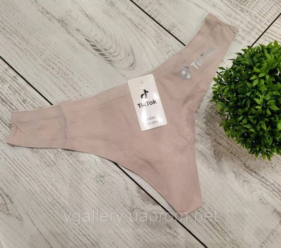 Женские Стринги ТИК-ТОК стринги TiK-ToK - размер М/Л - (бирка 3ХЛ маломерка) Коричневый