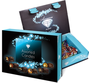 Набір цукерок Асорті АМЕТИСТ ПЛЮС художня коробка (213670)