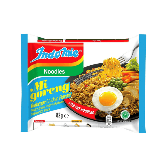 Локшина  зі смаком курячого барбекю 80г Indomie 8994963002671