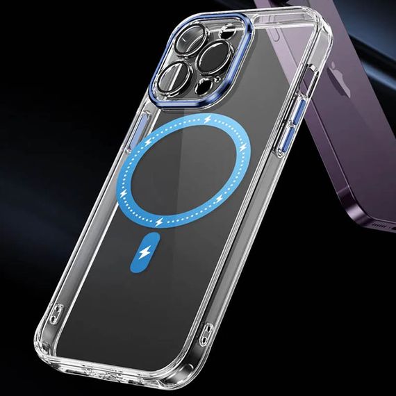 Чохол TPU+PC Colorful with MagSafe для Apple iPhone 13 Pro Max (6.7") Blue | Зображення 3