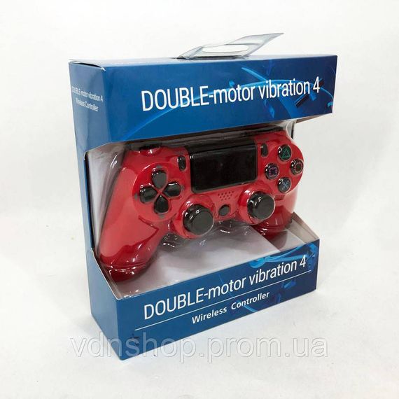 Джойстик DOUBLESHOCK для PS 4, бездротовий ігровий геймпад PS4/PC акумуляторний джойстик. Колір: червоний DU-44 | Зображення 2