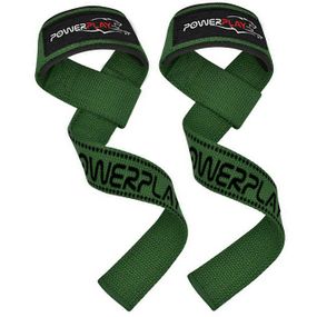 Лямки для тяги Паверплей 7064 Lifting Gym Straps Зелені