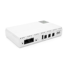 ИБП для роутеров/коммутаторов DC1018P, 18W, Output: USB-5V, DC-5V/9V/12V, POE-15/24V, 1/2A, Li-ion 10400mAh, 160х105х32мм, 385