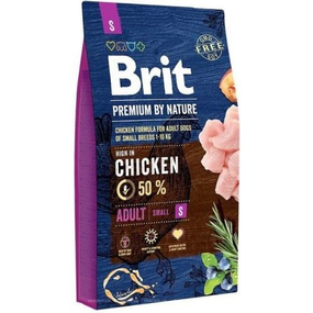 Сухой корм Brit Premium для собак взрослых собак мелких пород весом до 10 кг с курицей 8 кг