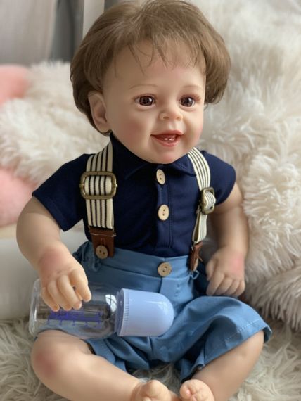 Силіконова Колекційна Лялька Реборн Reborn Хлопчик Пабло (Вінілова Лялька) Висота 55 см | Зображення 3