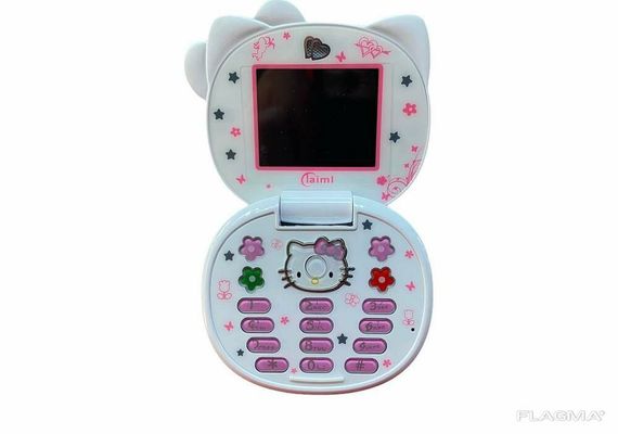 Детский Мини Мобильный Телефон Hello Kitty (Белый) | Зображення 2