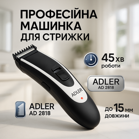 Машинка для стрижки волосся з різними насадками, Машинка для стрижки волосся і потилиці QS-60