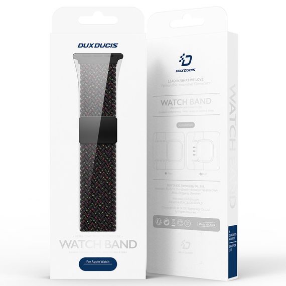 Ремешок Dux Ducis Nylon Woven для Apple Watch 38/40/41/42mm(ser.10) Black Unity | Зображення 5