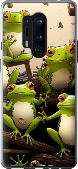 Чехол на OnePlus 8 Pro Жабки "5656u-1896-17620"