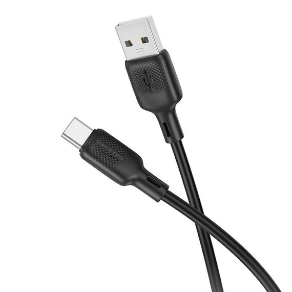 Дата кабель Borofone BX113 Lenny USB to Type-C 3A (2m) Black | Зображення 2