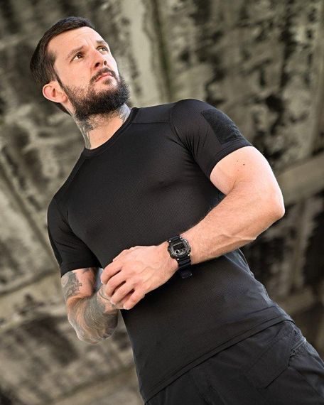 Тактична футболка, що відводить піт, samuray Cooltuch black | Зображення 7