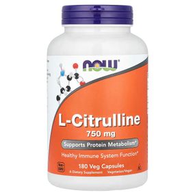 Амінокислота NOW L-Citrulline, 750MG  180 vcaps