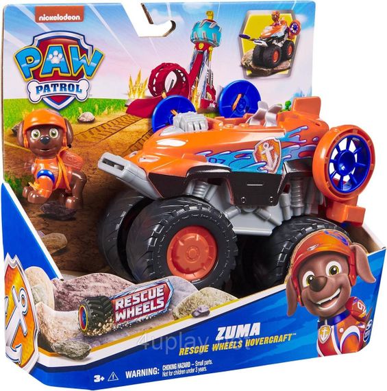 Paw Patrol Rescue Wheels Спасательный монстр-трак с водителем Зума серии Мега колеса Щенячий патруль Оригинал