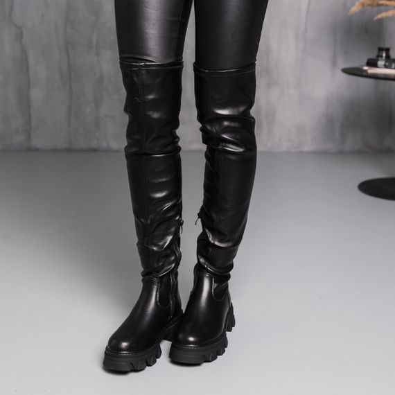 Ботфорты женские зимние Fashion Image 3885 38 размер 245 см Черный