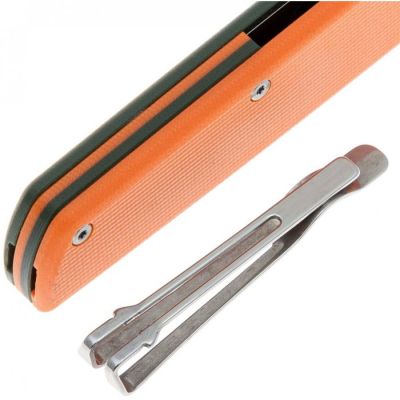 Нож SRM Qrick, Sandvik14C28N, G10, помаранчево-зелений (408L-GX) | Зображення 5