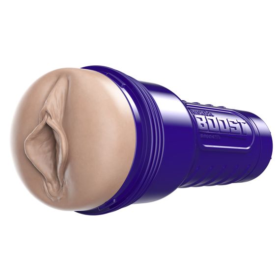 Мастурбатор-вагіна Fleshlight Boost Bang Light Medium Flesh, плаваючі кільця Turbo Tech | Зображення 2