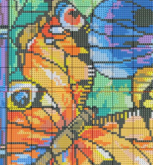 Набір для вишивання за нанесеною на канву схемою "Birds and apples". AIDA 14CT printed 47*37 см | Зображення 3