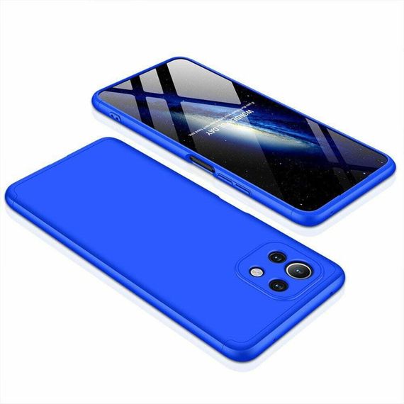 Чохол GKK 360 градусів для Xiaomi Mi 11 lite колір Синій | Зображення 1