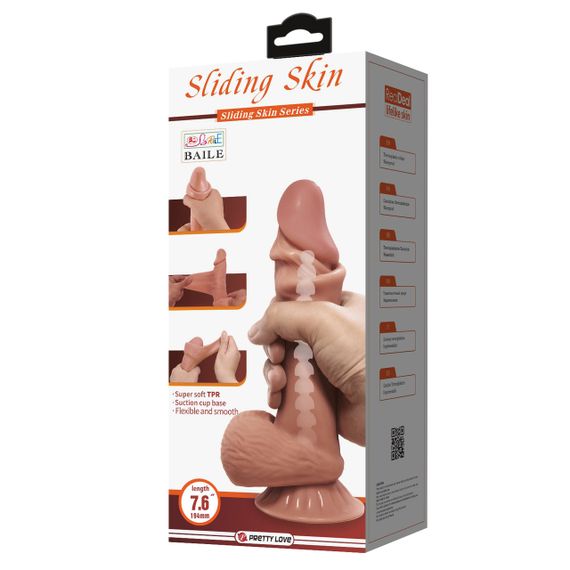 Фаллоимитатор - Pretty Love Sliding Skin 7.6" Latin sexstyle | Зображення 8