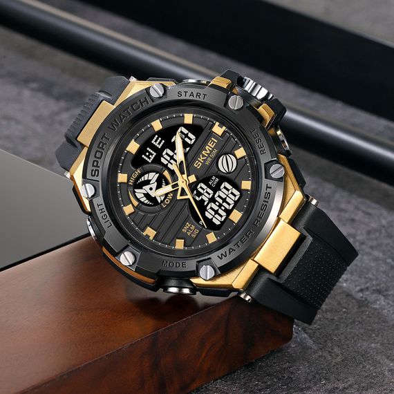 Skmei 2119BKGD Black - Gold | Зображення 3