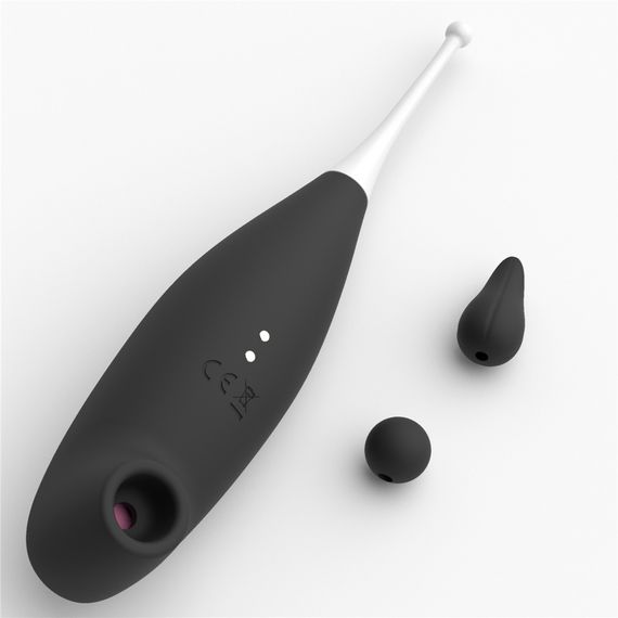 Кліторальний вібратор з вакуумним стимулятором IJOY Rechargeable Clit Pro, чорний | Зображення 4