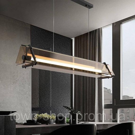 Люстра потолочная LED CO1-1000-k Черный 25-150х18х100 см. | Зображення 1