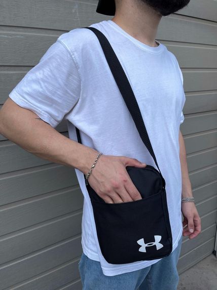 Барсетка черная Under Armour бел. лого | Зображення 2