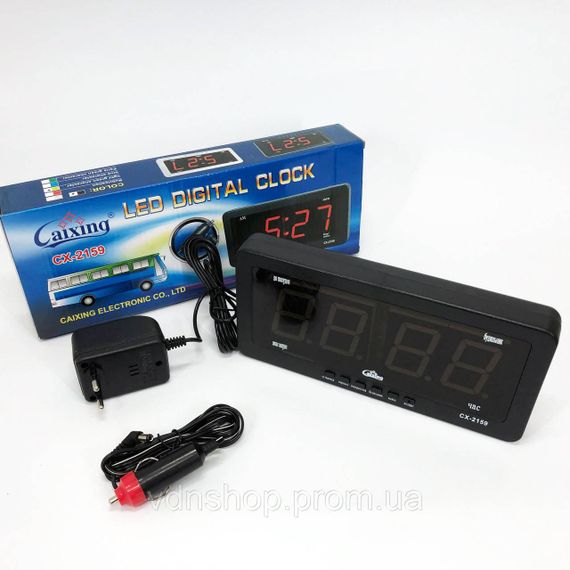 Электронные настольные часы digital Caixing, Электронные часы с функцией подсветки EA-31 | Зображення 9