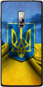 Чехол на OnePlus 2 Флаг и герб Украины 1 "375u-386-17620"