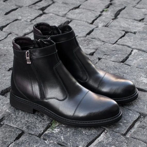 Чоловічі черевики з натуральної шкіри та хутра 43 розмір