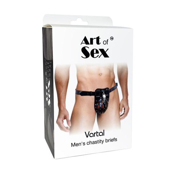Чоловічий пояс вірності Art of Sex – Vartal, натуральна шкіра | Зображення 3