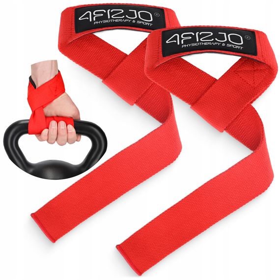 Лямки для станової тяги 4FIZJO Deadlift Straps Red (P-5905973402286) | Зображення 8
