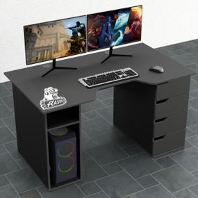 Стол компьютерный Comfy-Home Rasin RS-1 черный
