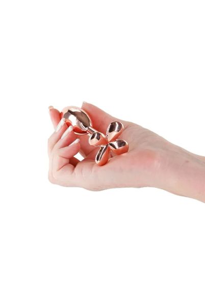 Анальная пробка металлическая NS Novelties Rear Assets Clover, золотая sexstyle | Зображення 2