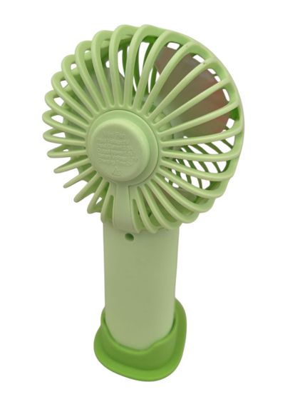 Портативний вентилятор Mini Fan з підставкою під телефон TX-265 6368 USB 3 режими зелений | Зображення 1