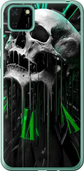 Чехол на Huawei Y5p Череп-часы "4100u-1936-17620"