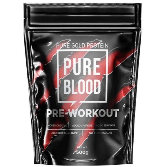 Комплекс до тренування Pure Gold Protein Pure Blood 500 g /50 servings/ Pink Lemonade