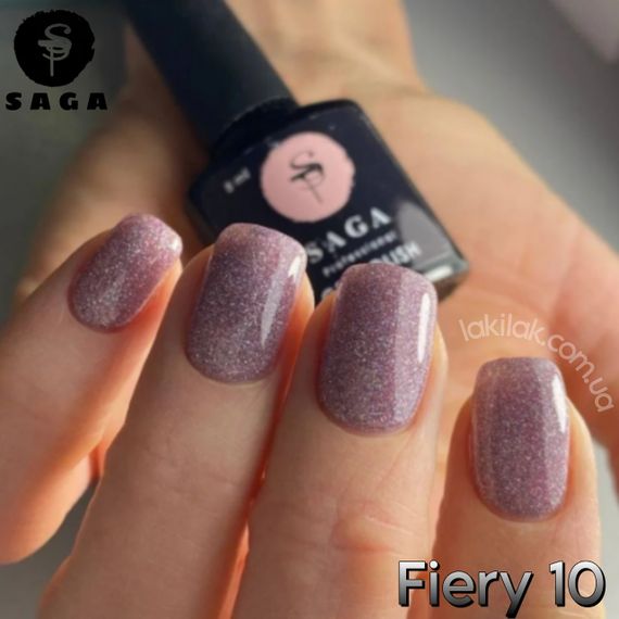 Світловідбиваючий гель-лак SAGA 10 Fiery 9мл