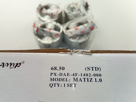 Поршень Matiz 0.8 68,50 стандарт, AMP (PX-DAE-4F-1402-000) з пальцями/під кільця 1,2*1,2*2,5 (9657 | Зображення 2