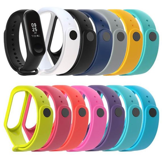 Силіконовий ремінець для Xiaomi Mi Band 3/4 Білий
